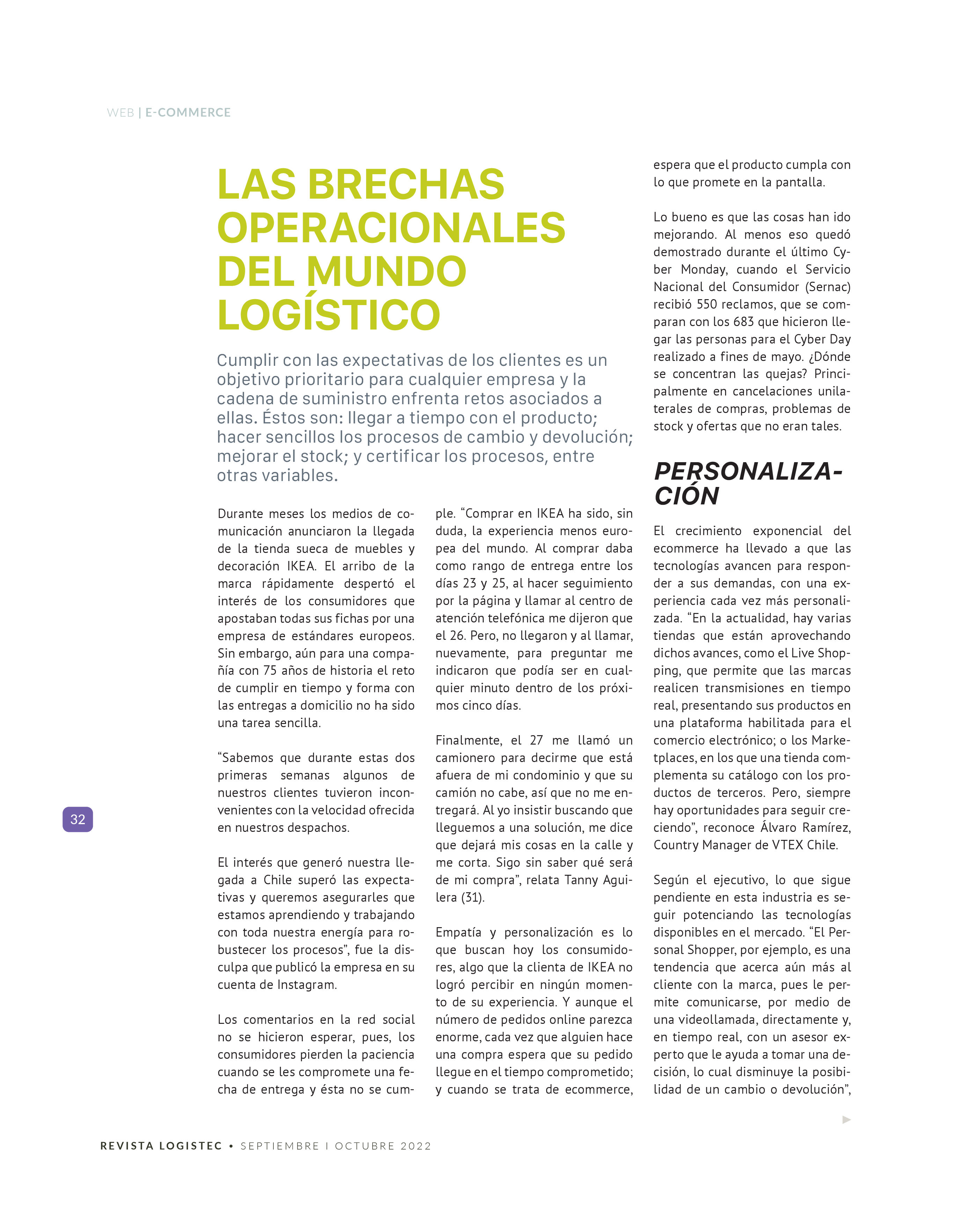 LAS BRECHAS OPERACIONALES DEL MUNDO LOGÍSTICO